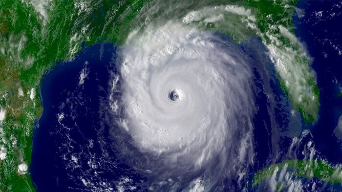 Hurricane Satellite View