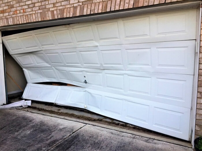 Bent Garage Doors