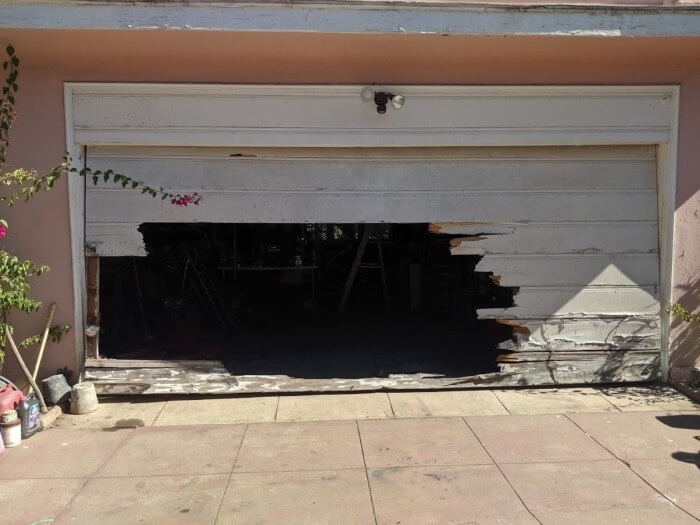 Hole in Garage Door