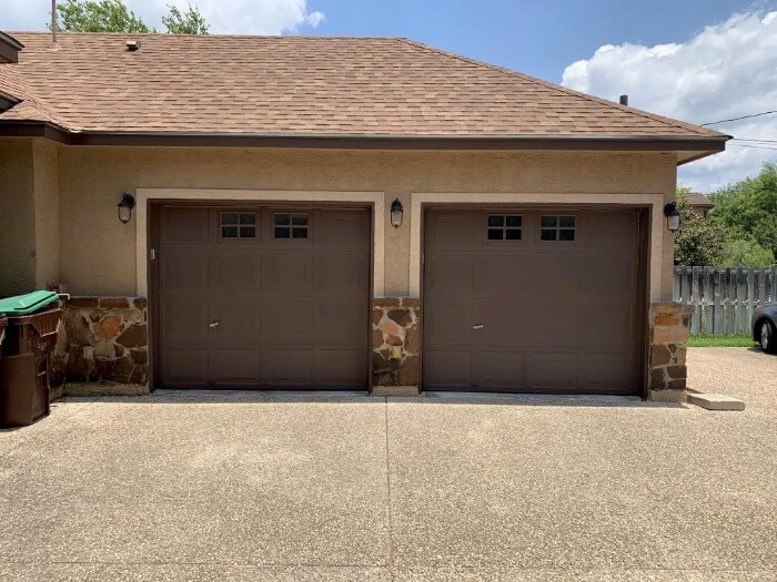 Single to Double Garage Door Conversion in Houston