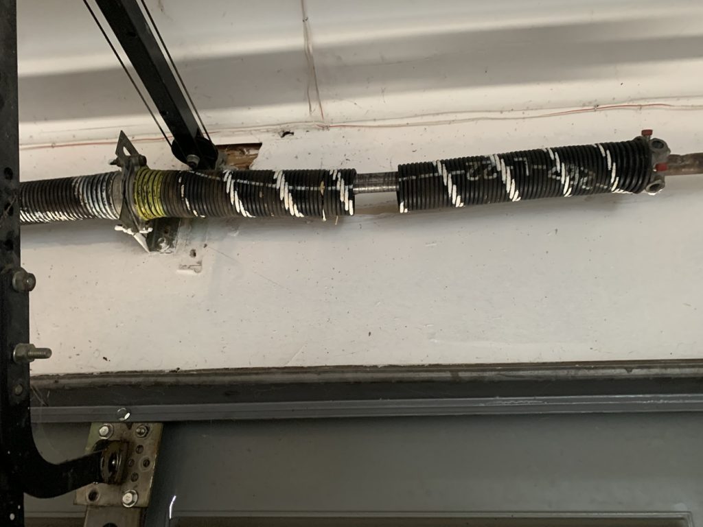broken garage door spring