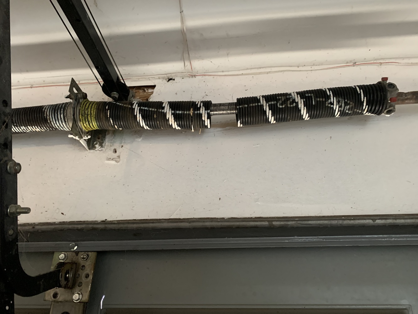 broken garage door spring