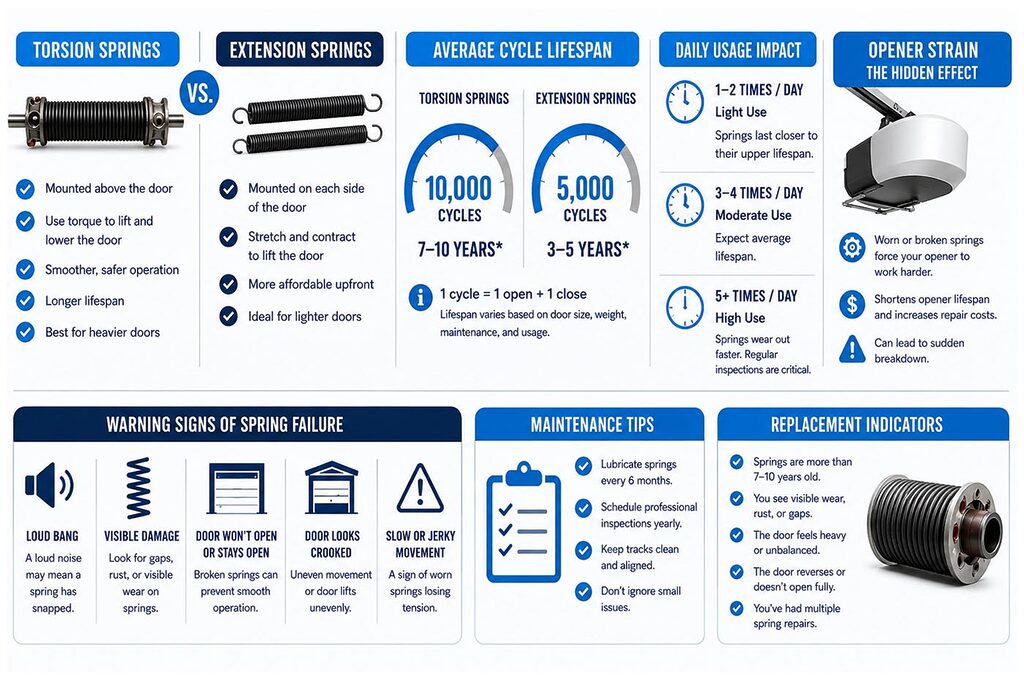 The Complete Guide to Garage Door Springs - Garage Door Spring L